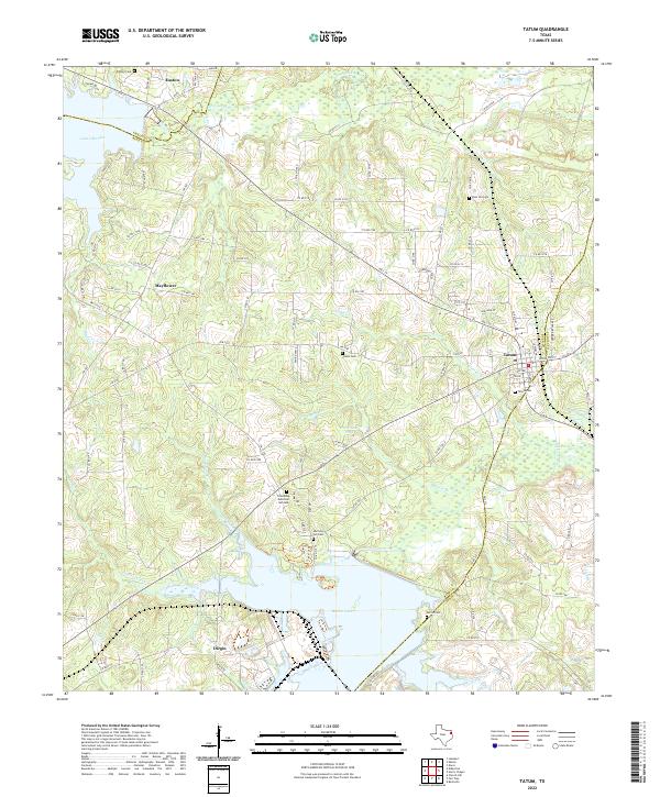 USGS Topographic Map – Tatum