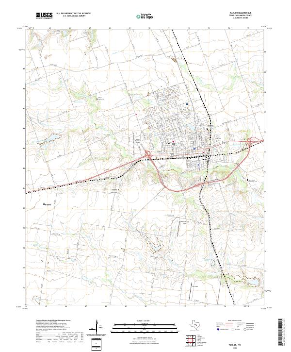 USGS Topographic Map – Taylor