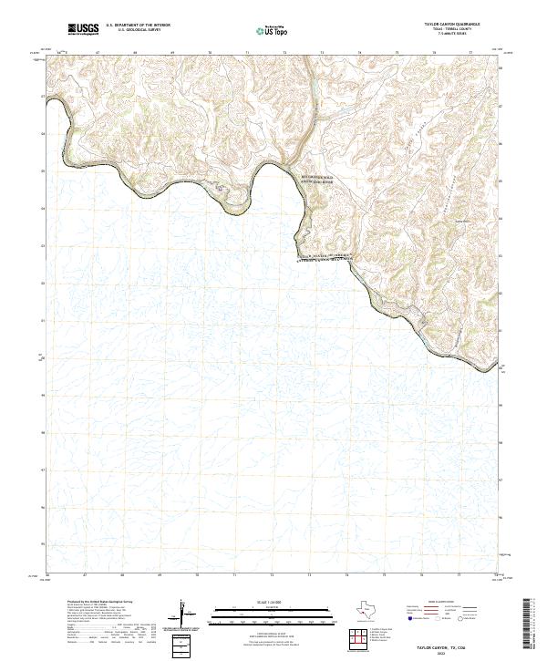 USGS Topographic Map – Taylor Canyon