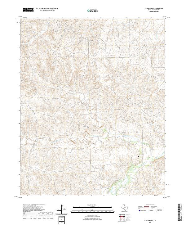 USGS Topographic Map – Taylor Ranch
