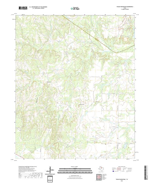 USGS Topographic Map – Teacup Mountain