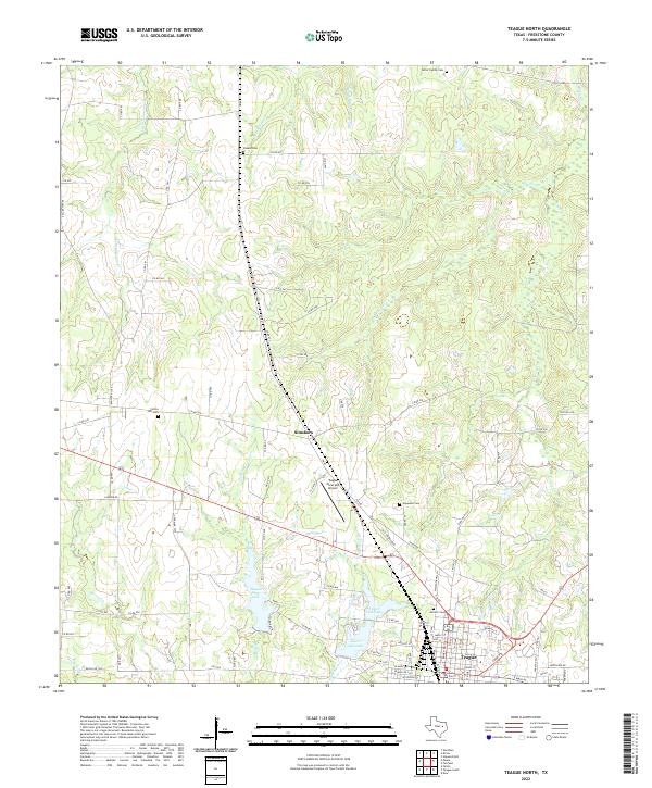 USGS Topographic Map – Teague North