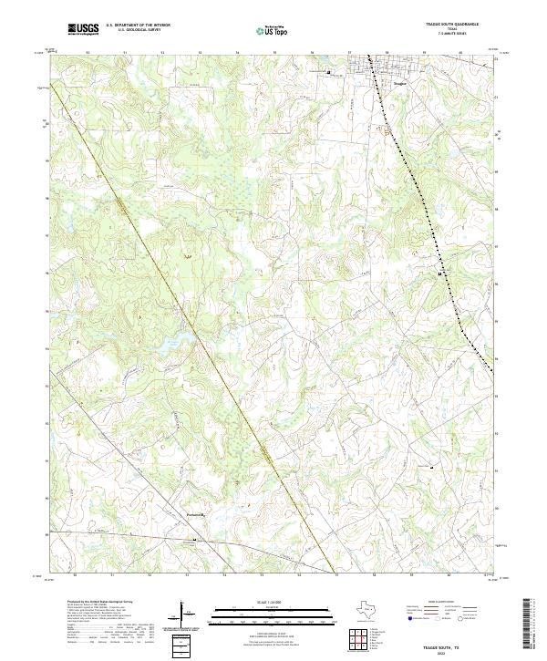 USGS Topographic Map – Teague South