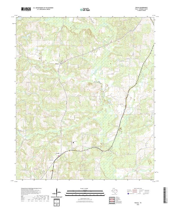 USGS Topographic Map – Tecula