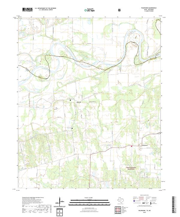 USGS Topographic Map – Telephone