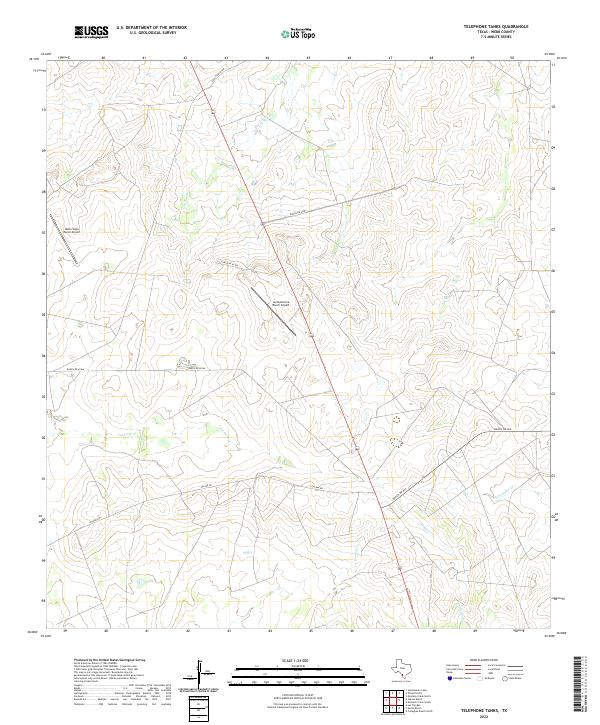 2022 Map of Telephone Tanks, 2022 Print