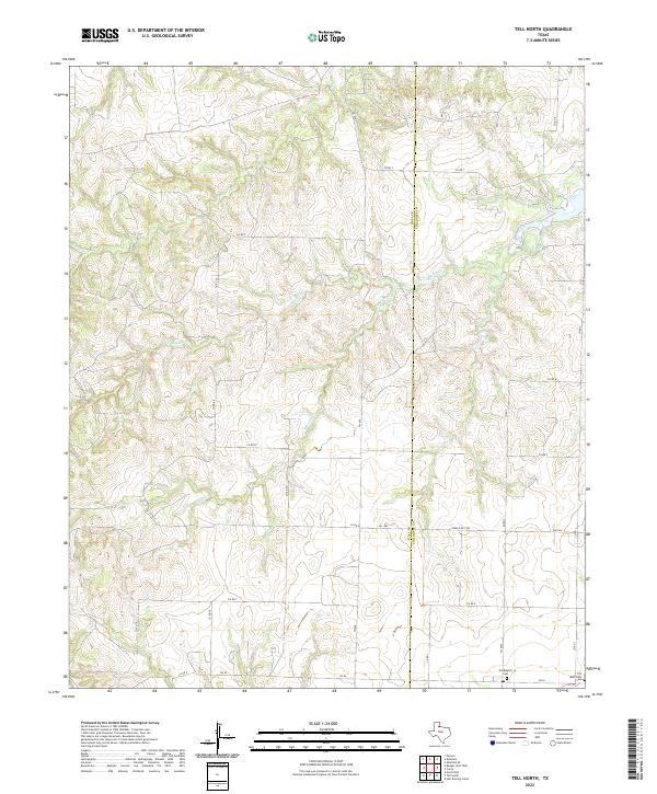 USGS Topographic Map – Tell North