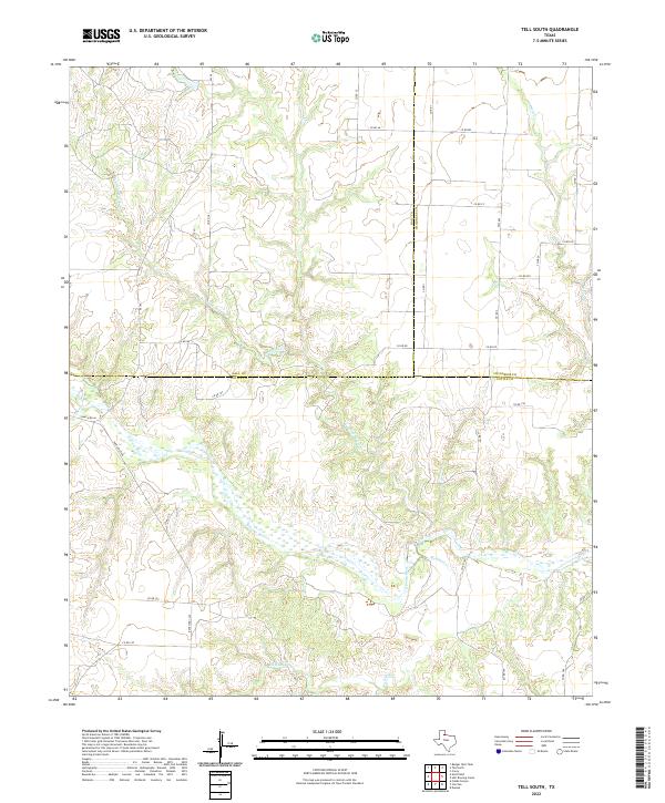 USGS Topographic Map – Tell South