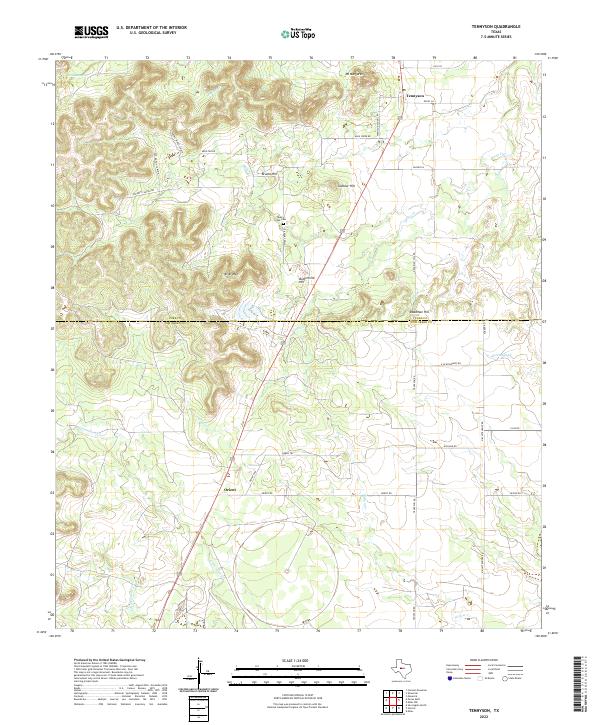 USGS Topographic Map – Tennyson