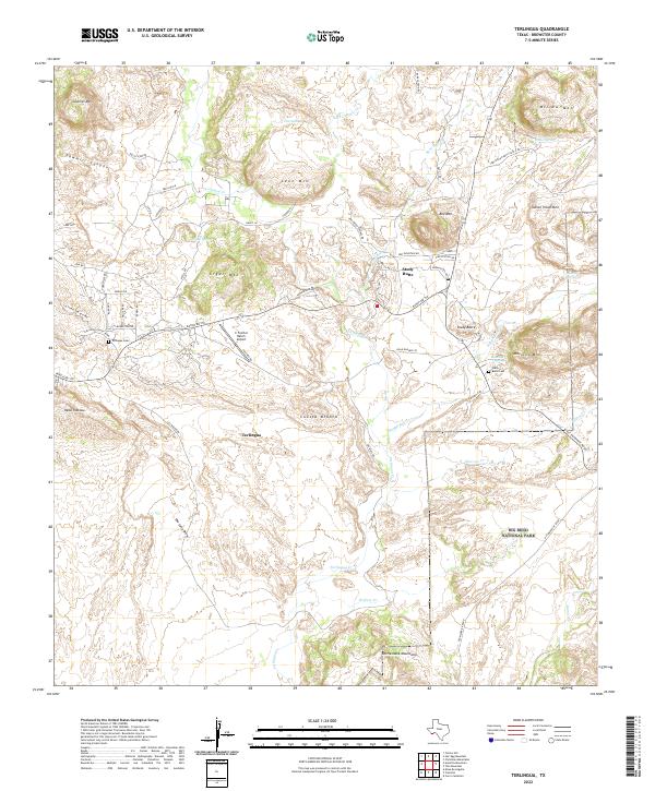 USGS Topographic Map – Terlingua