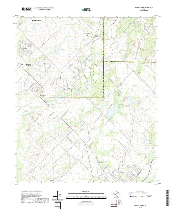 USGS Topographic Map – Terrell North