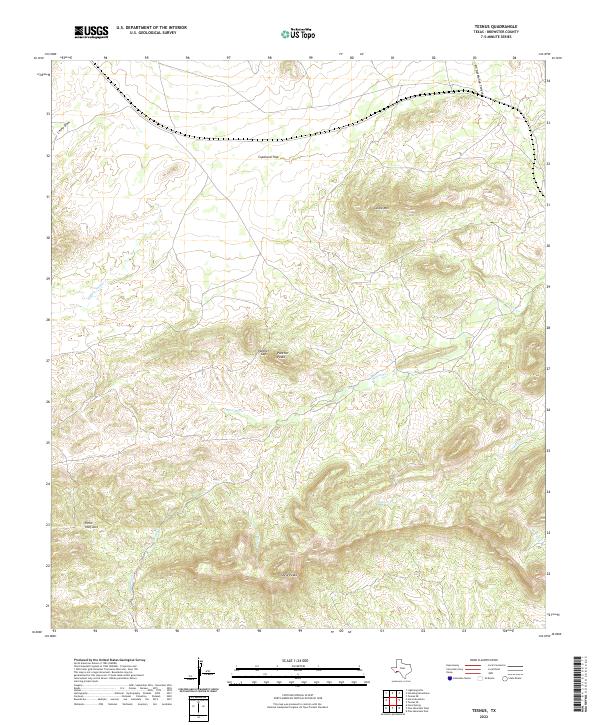 USGS Topographic Map – Tesnus