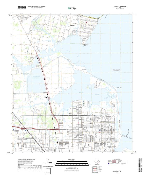 USGS Topographic Map – Texas City