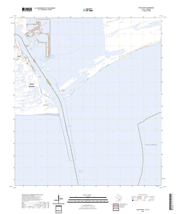 USGS Topographic Map – Texas Point