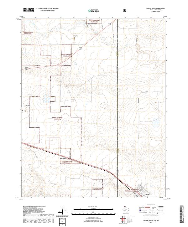 USGS Topographic Map – Texline North