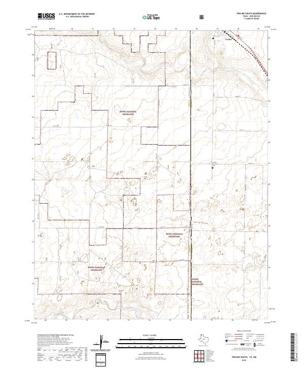 USGS Topographic Map – Texline South