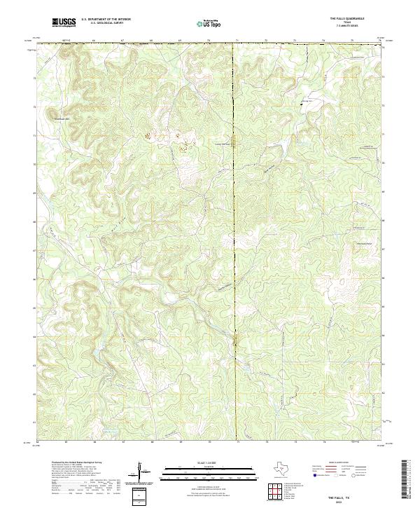 USGS Topographic Map – The Falls