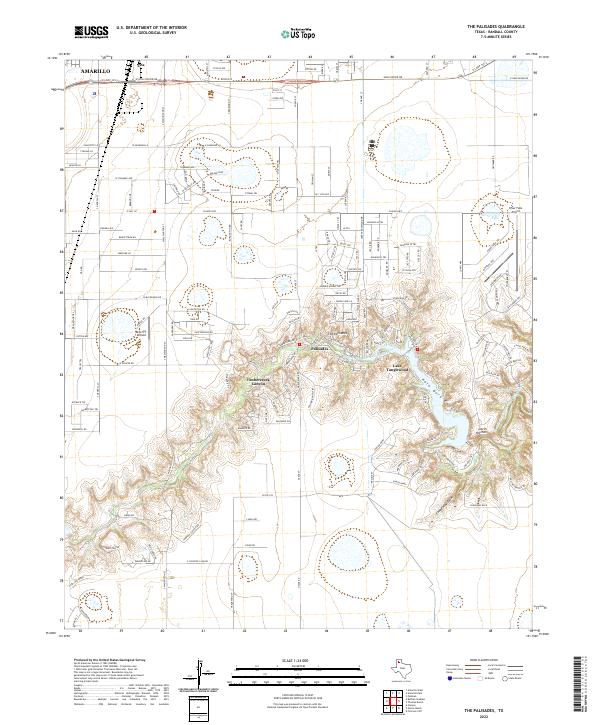 USGS Topographic Map – The Palisades
