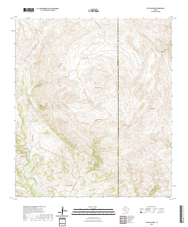 USGS Topographic Map – The Solitario