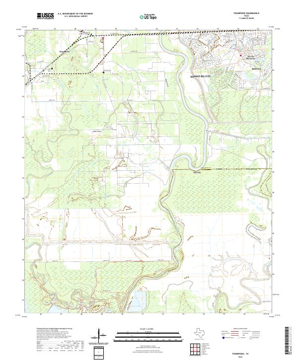 USGS Topographic Map – Thompsons