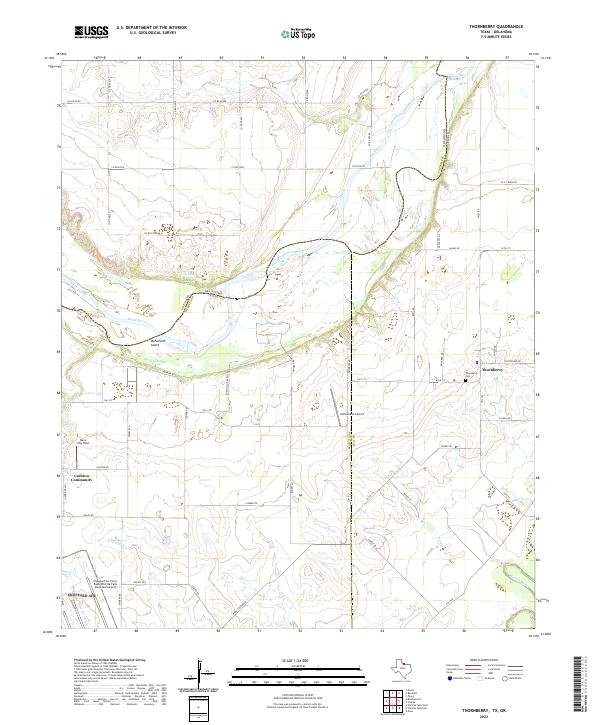 USGS Topographic Map – Thornberry