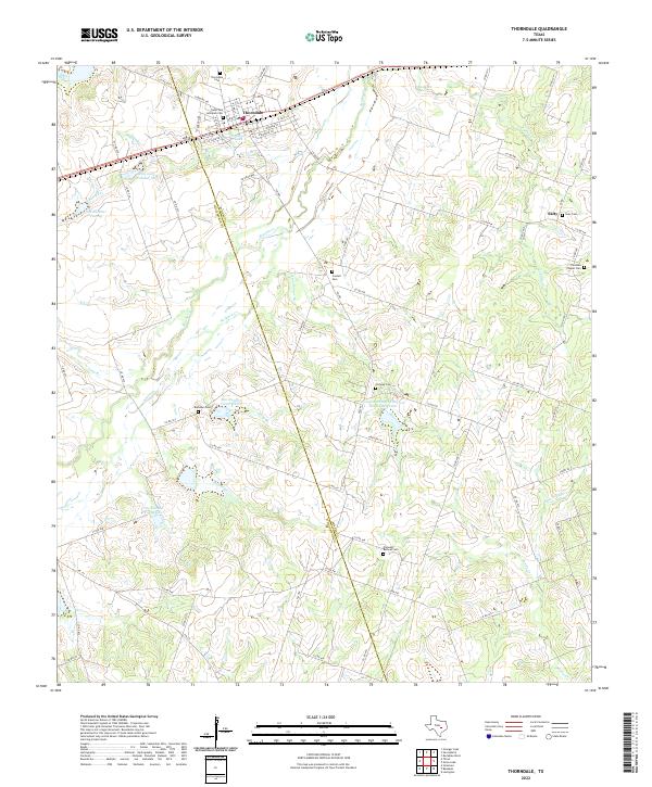 USGS Topographic Map – Thorndale