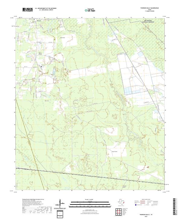 USGS Topographic Map – Thorson Gully