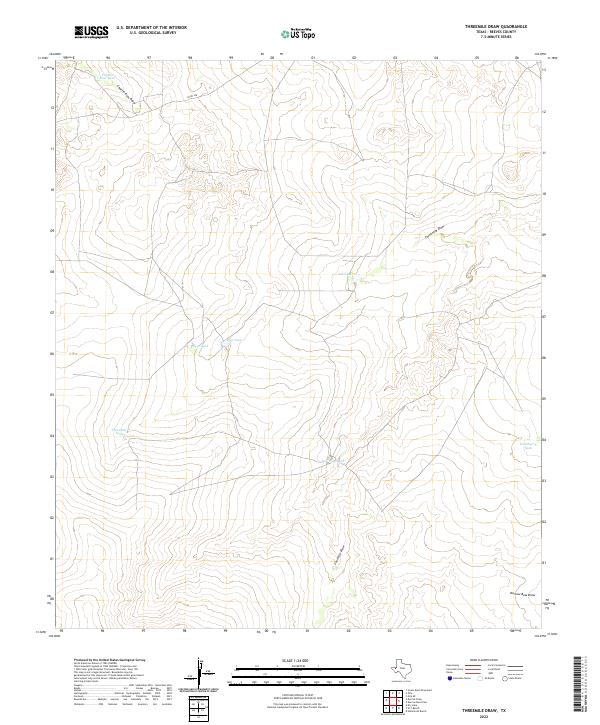 USGS Topographic Map – Threemile Draw