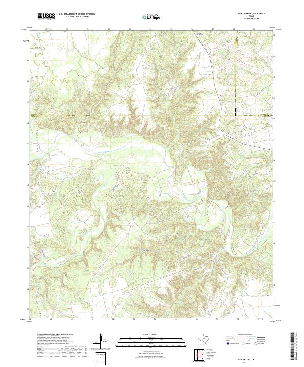 USGS Topographic Map – Tige Canyon