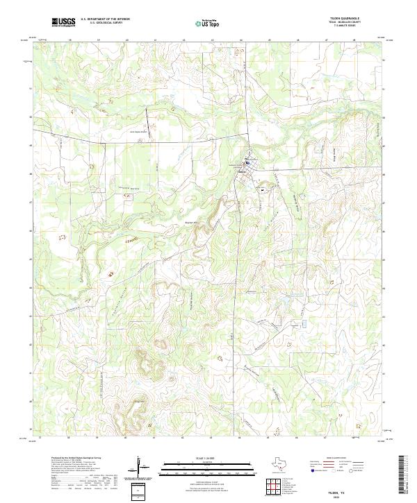 USGS Topographic Map – Tilden