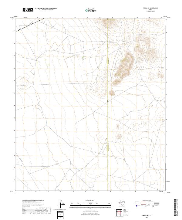 2022 Map of Tinaja NE, 2022 Print