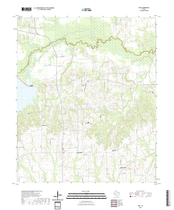 USGS Topographic Map – Tira