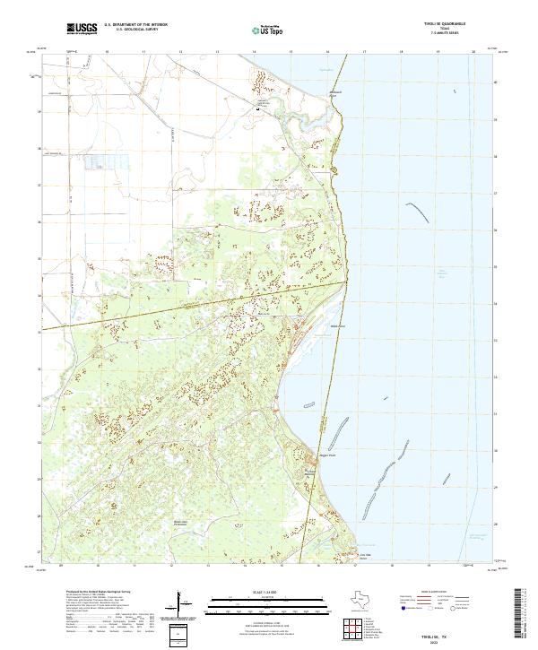 USGS Topographic Map – Tivoli SE