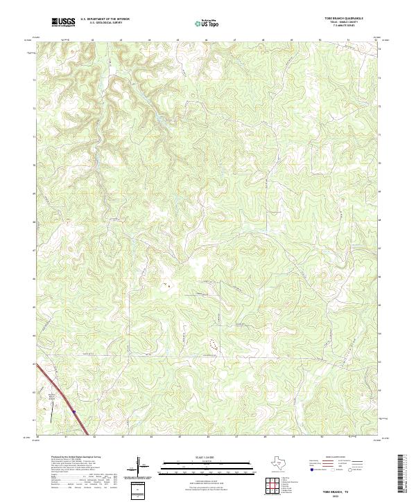USGS Topographic Map – Tobe Branch