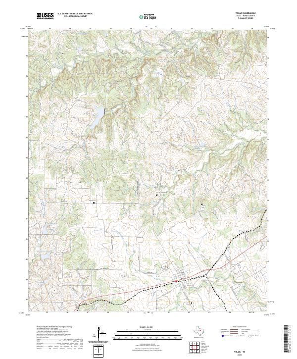 USGS Topographic Map – Tolar