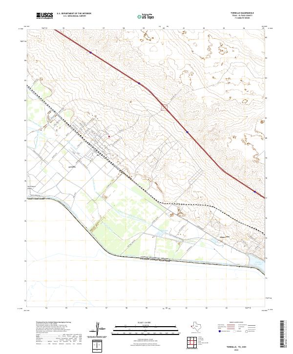 USGS Topographic Map – Tornillo
