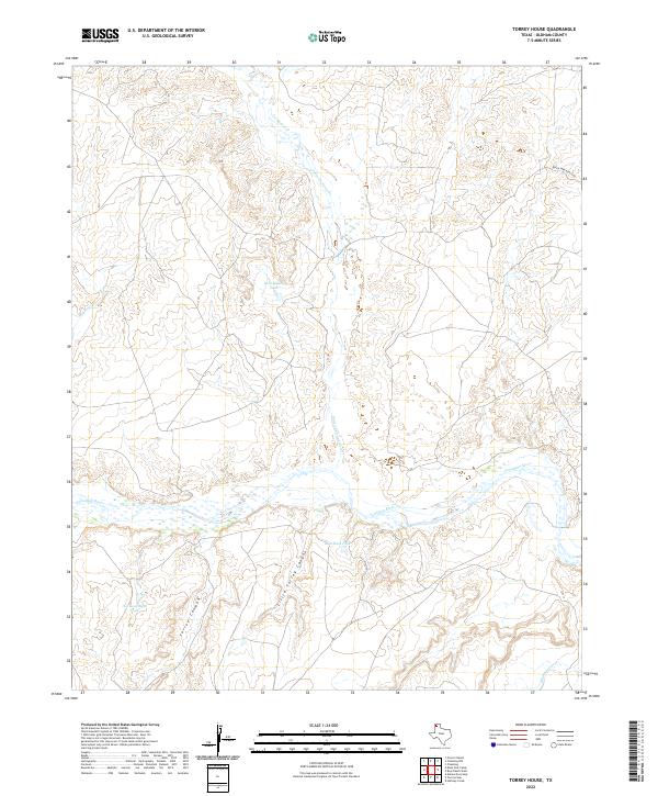 USGS Topographic Map – Torrey House