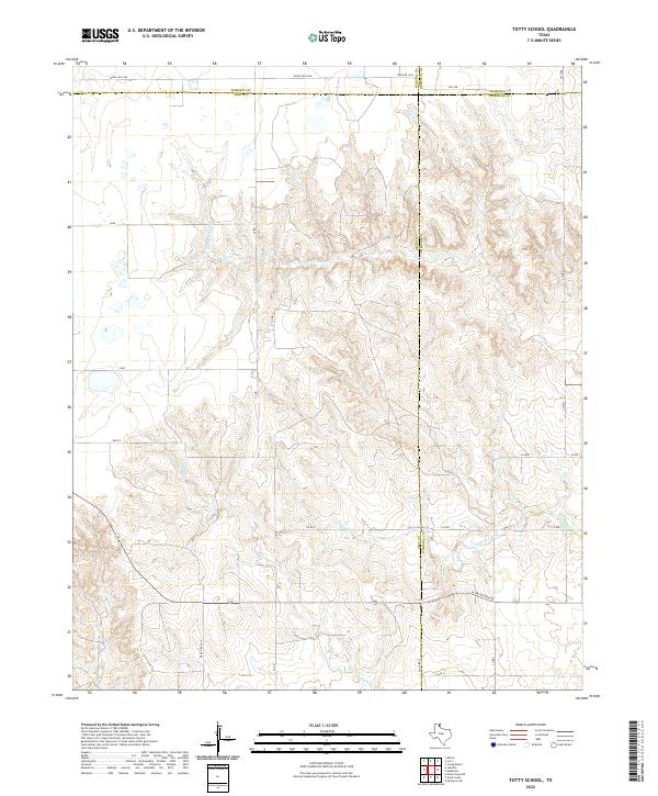 2022 Map of Totty School, 2022 Print