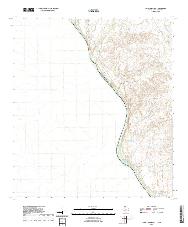 USGS Topographic Map – Tovar Creek West