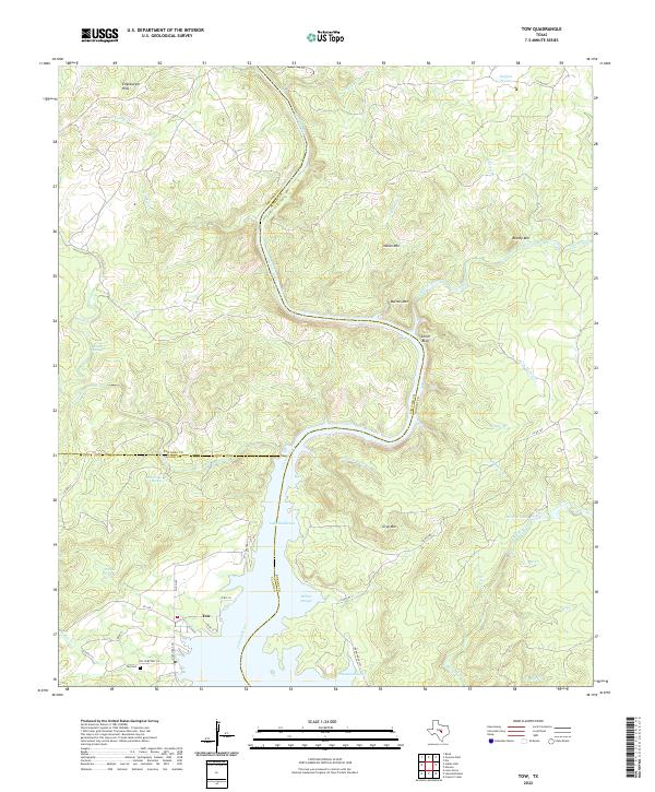 USGS Topographic Map – Tow