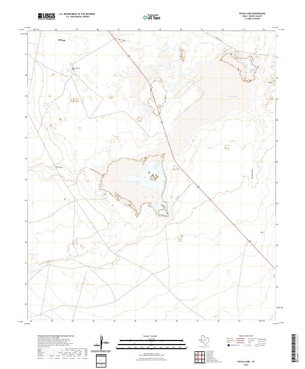 USGS Topographic Map – Toyah Lake