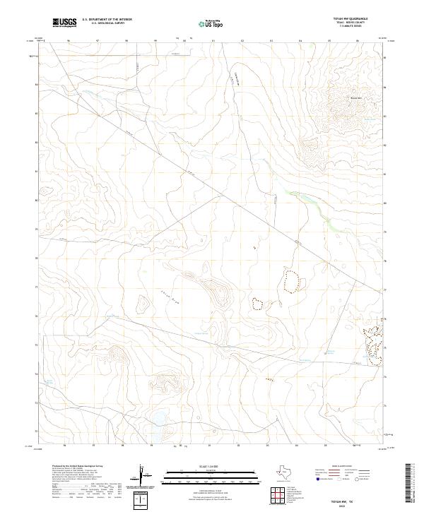 USGS Topographic Map – Toyah NW