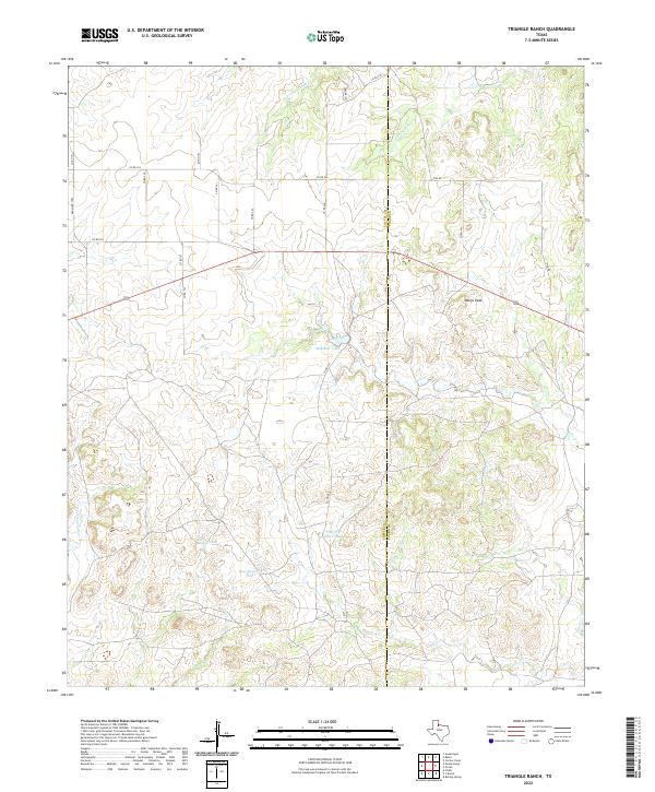 USGS Topographic Map – Triangle Ranch