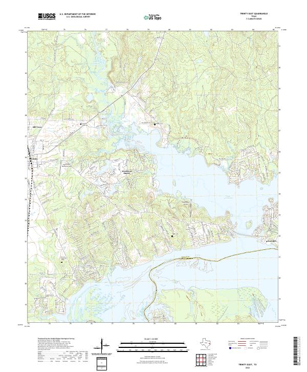 USGS Topographic Map – Trinity East