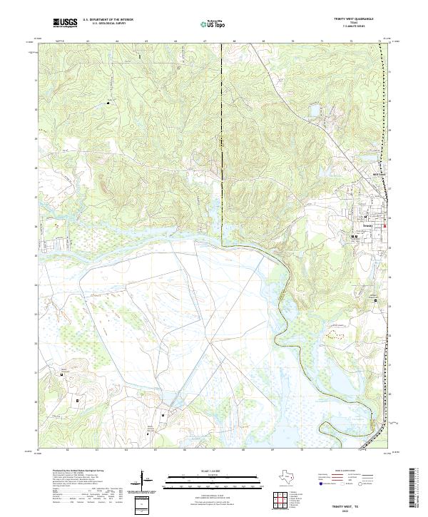 USGS Topographic Map – Trinity West
