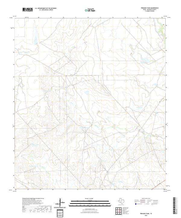 USGS Topographic Map – Trosado Tank