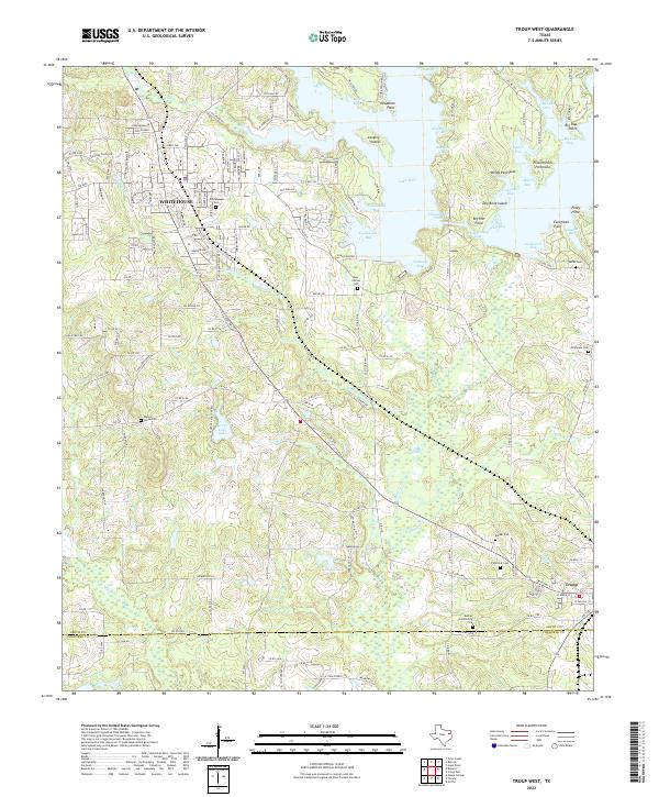 USGS Topographic Map – Troup West