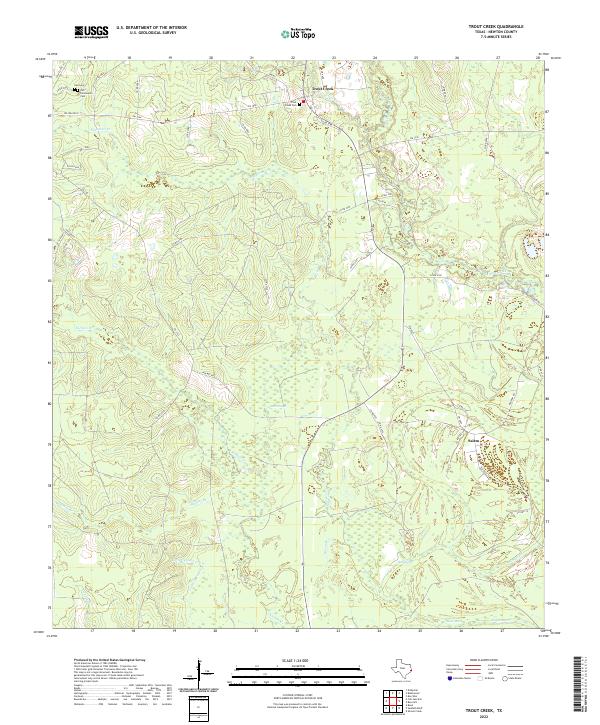 USGS Topographic Map – Trout Creek