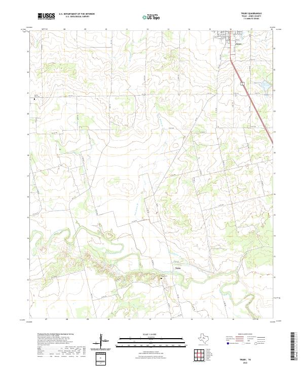 USGS Topographic Map – Truby