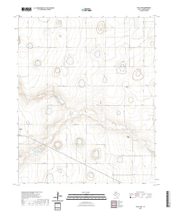 USGS Topographic Map – Tule Lake